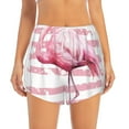 thumbnail image 2 of Fotbe Flamingo Womens High Waist Running Shorts Athletic Workout Quick Dry Shorts for Women with Pockets Gym Yoga Summer Shorts-Small, 2 of 9