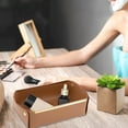 thumbnail image 6 of Folding Storage Box, Storage Tray, 8.66X5.11X2.75inch Faux Leather Entryway Catchall Holder Bedside Table Valet Tray for Pocket Stuff Nightstand Organizer Basket for Dice Coins Wallet Watch Rings, 6 of 6