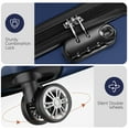 thumbnail image 4 of 10 Piece Luggage Sets, 20 24 28 inch Lightweight Harside Suitcase with Spinner Wheels and 7PCS Packing Cubes(Navy), 4 of 11
