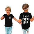 thumbnail image 1 of Aboser Idée de PAPA T-Shirts pour Enfants pour Filles de 3 à 14 Ans T-Shirts à Manches Courtes pour Tout-Petits Garçons Coton Blouses Graphiques Décontractées Col Rond Hauts d'Été T-Shirt, 1 of 5