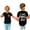Black, variant on Aboser PAPA'S IDEA Kids T Shirts for Girls Aged 3-14 Years Toddler Boys' Short Sleeve Tees Cotton Casual Graphic Blouses Crewneck Summer Tops T-Shirt