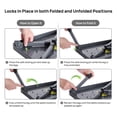 thumbnail image 4 of Ollieroo Portable Step Stool Lightweight Folding Steel Step Ladder with Non Skid Rubber Platform One Step 330- Pound Capacity, 4 of 8