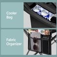 thumbnail image 5 of LEDREM Oversized Folding Camping Chair with Cooler Bag, Adjustable Lumbar Support and Armrests, Heavy-Duty 450 lb Capacity, Ink Black, 5 of 6