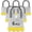 6 Pack Yellow, variant on Padlocks with Same Key, 6 count Laminated Keyed Padlock (1-9/16", 40mm), Keyed Alike Locks, Normal Shackle, for Storage Locker, Hasp Latch, Toolbox, Sheds