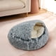 thumbnail image 3 of Jacenvly - Productos para la salud y el bienestar de las mascotas, liquidación. Cómoda caseta de peluche para perros, arena para mascotas, cama para dormir de PV, 40 cm, gris oscuro., 3 of 5