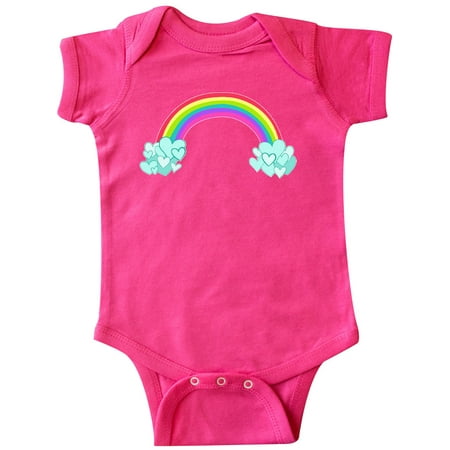 

Inktastic Rainbow and heart-shaped clouds Gift Baby Boy or Baby Girl Bodysuit