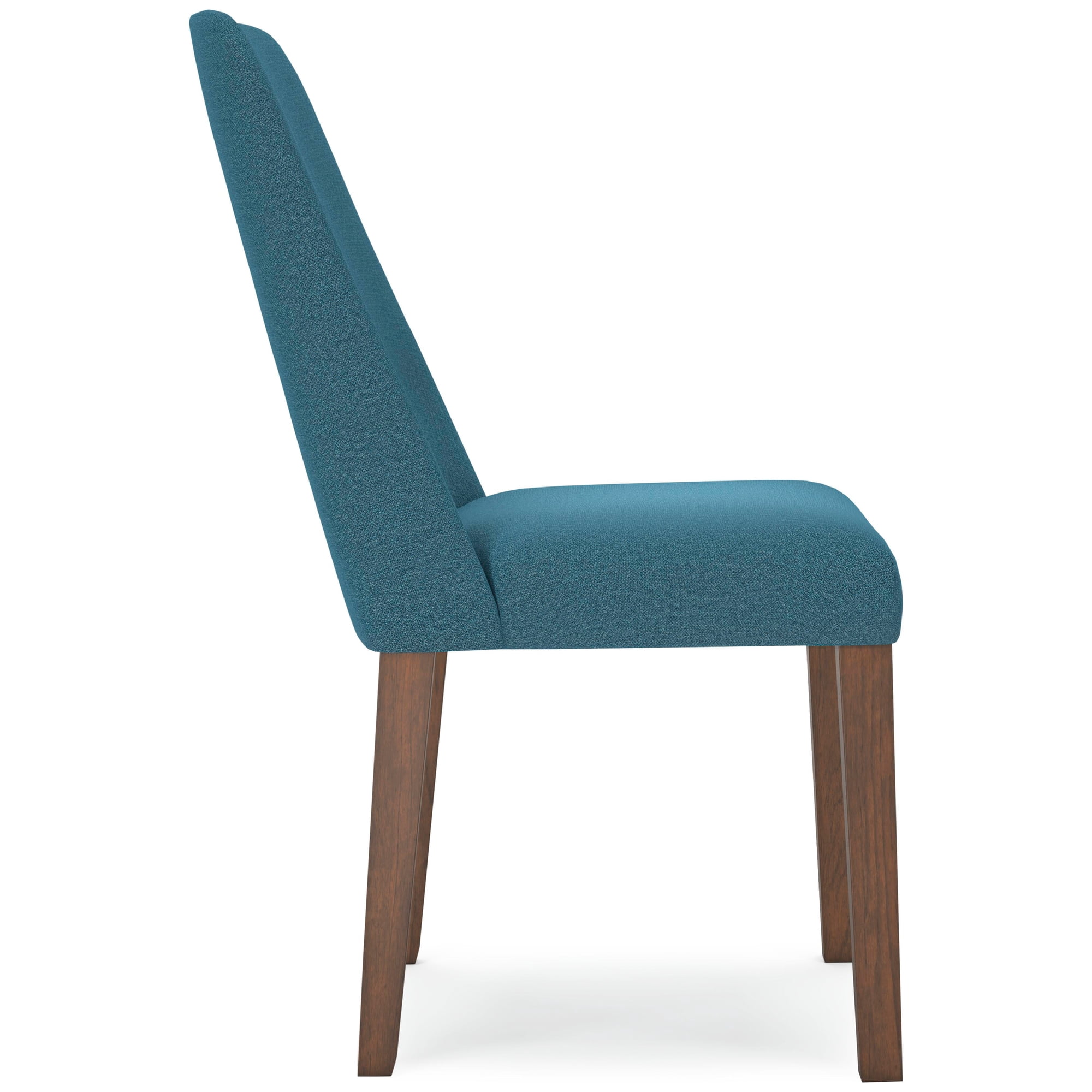 Signature Design by Ashley Lyncott Contemporary Dining Room Upholstered Side Chair with Foam Cushion, Set of 2, Blue & Brown