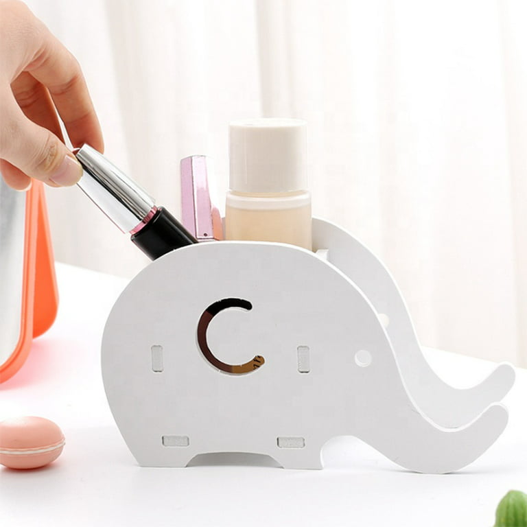 Pen Pencil Holder with Phone Stand, Coolbros Resin elephant Shaped Pen  Container Cell Phone Stand Carving Brush Scissor Holder Desk Organizer  Decoration for Office Desk Home Decorative (Dinosaur) 