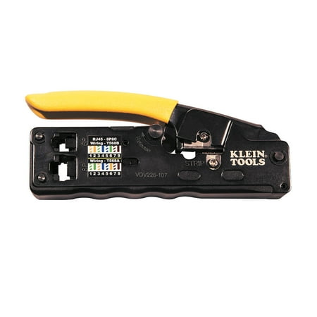 Ratcheting Crimper - Klein Tools VDV226-107 Compact Ratcheting Modular Crimper