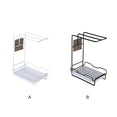 thumbnail image 3 of Wosthever Soporte para paños de cocina, práctico estante de almacenamiento para fregadero de cocina, encimera, gota de agua extraíble Organizadores de utensilios de cocina Blanco, 3 of 6