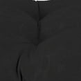 thumbnail image 2 of Jordan Manufacturing 43" x 19" Canvas Black Solid Rectangular Tufted Outdoor Wicker Settee Bench Cushion with Rounded Back Corners, 2 of 8