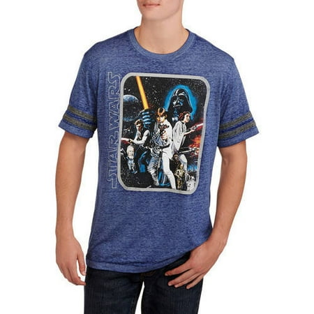 Star Wars Sleeve Stripe Men's Group Shot Graphic T-Shirt