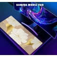 thumbnail image 5 of Large Mouse Desk Pad, Gold Flower Line Arts Mouse Pad Mat, Luxury Lotus Mousepad with Designs, Keyboard Mouse Mat Gold Flower Line Art, 5 of 5