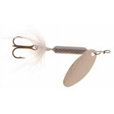 Yakima Bait Worden's Original Rooster Tail, Inline Spinnerbait, Hammered Silver White, 1/6 oz