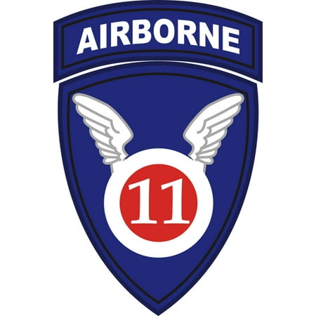 - 3.8 Inch 11th Airborne Division Window Decal Sticker