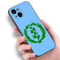 thumbnail image 4 of Funda de silicona negra para teléfono móvil Apple, carcasa con Bandera de Argelia para iPhone 12, 13 Mini, 11, 14, 15 Pro Max, 7, 8 Plus, X, XR, XS, SE, 2020, 2022, 4 of 5
