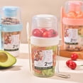 thumbnail image 4 of Double Layer Storage Cup with Separate Compartments for Dressing and Green Keep Freshness Portable Use, 4 of 8
