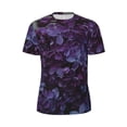 thumbnail image 5 of Wukai Lilac Print Men's Short-Sleeved Mesh T-Shirt,Quick-Dry Short Sleeve Workout T-Shirt-6X-Large, 5 of 8