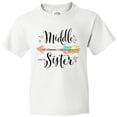 thumbnail image 3 of Inktastic Middle Sister- Dots and Arrow Youth T-Shirt, 3 of 5