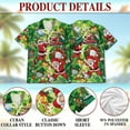 thumbnail image 5 of Netecom Santa Claus Christmas Hawaiian Shirt, Golfer Holiday Button Down Summer Beach Short Sleeve Shirt, S-5XL, 5 of 6