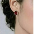 thumbnail image 2 of 2Ct Marquise Cut Lab-Created Red Ruby Women's Stud Earrings 14K White Gold Plated, 2 of 4