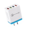 thumbnail image 5 of Cargador De Viaje De 4 Usb Cargador De Carga Rápida 3A Adaptador De Enchufe De Ee. Uu. (Azul Cielo), 5 of 5