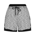 thumbnail image 4 of ClodeEU Women's Loose Fit Drawstring Casual Shorts,Home Cozy Short A-Gray,Womens Plus XXXL, 4 of 6