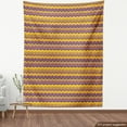 thumbnail image 4 of Ambesonne Herringbone Fabric by the Yard Upholstery, Colorful Chevron Plot, 2 Yards, Orange and Dark Indigo, 4 of 5