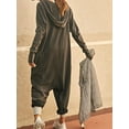 thumbnail image 5 of Luethbiezx Cozy Women's Romper with Loose Long Sleeve Hoodie and Convenient Pockets, 5 of 6