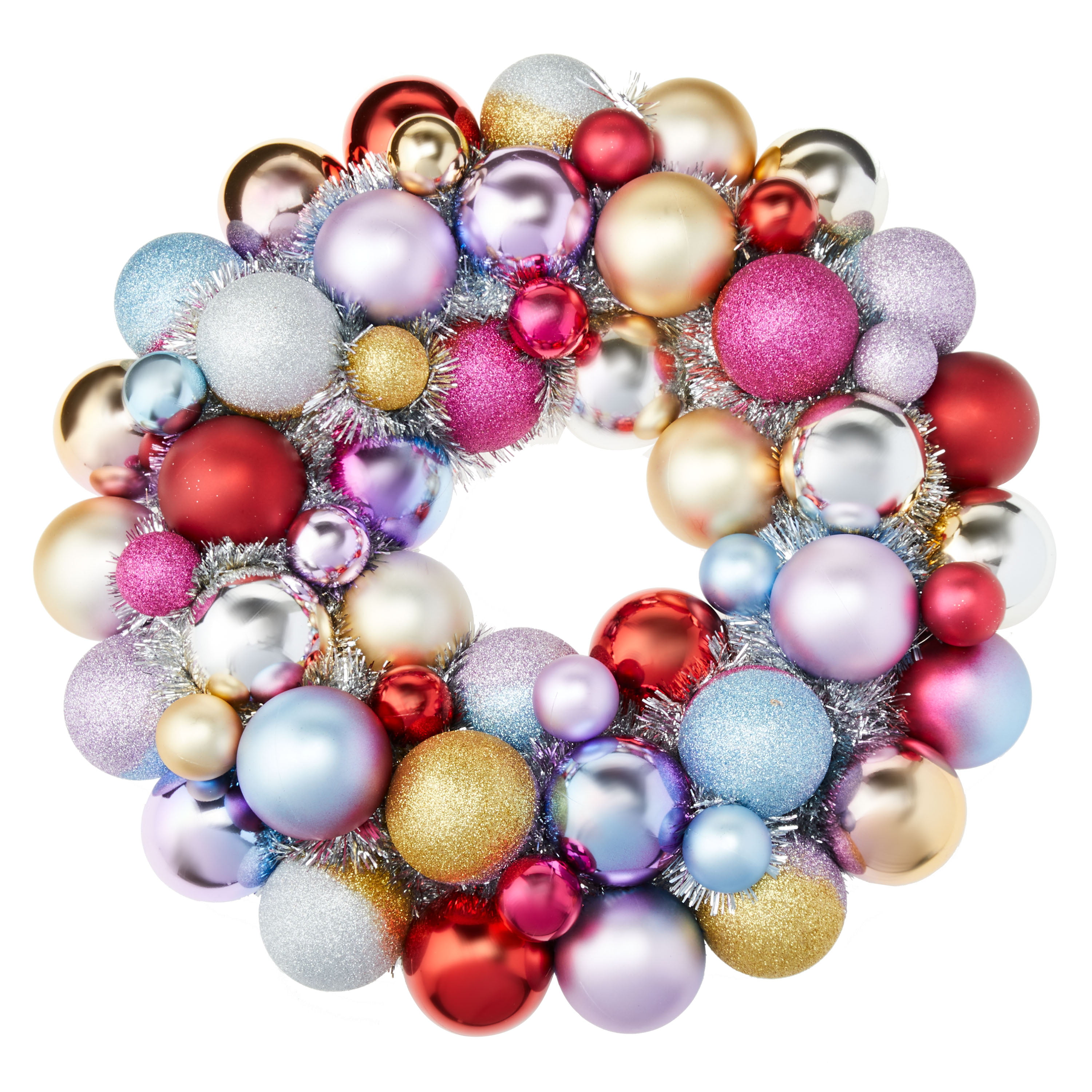 Packed Party Shatterproof Ornaments Christmas Wreath, 18-Inch - Walmart.com