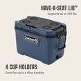 thumbnail image 5 of Coleman Flex 'N Go 52 QT Cooler, Large Portable Cooler for Camping, Sapphire, 5 of 7