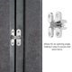thumbnail image 3 of SOPOTUTU Bisagra Plegable Para Puertas Interiores Color Plata Instalación Sencilla Y Operación Suave, 3 of 6