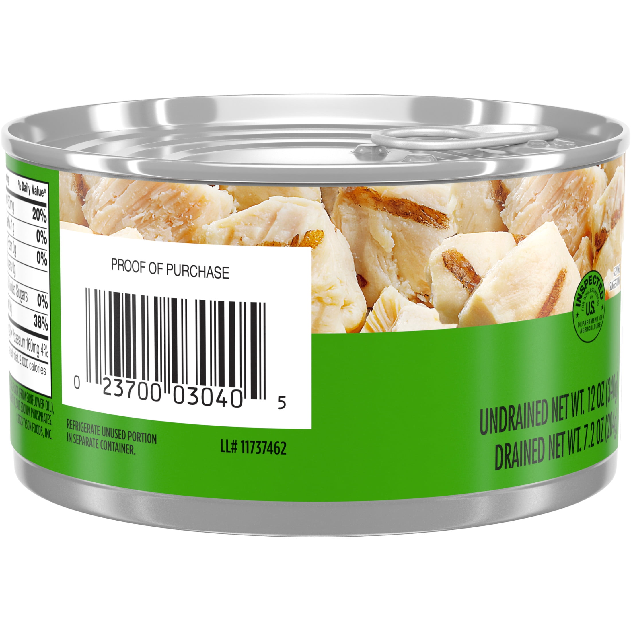 Tyson® Grilled & Ready® Premium Grilled Chunk White Chicken Breast, 12 oz.