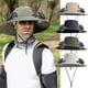 thumbnail image 1 of Fiudx Sombrero Solar Ancho con Ventilador, Ajustable de 3 Velocidades, Carga Usb/Solar, Malla Transpirable, Protección Solar Eficaz, Ideal para Actividades Al Aire Libre, Ligero, Talla 48-56 Cm, 1 of 4