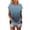 Light Blue, variant on ZQUUVOU Women's Casual Short Sleeve Tops Round Neck Solid Color Blouse Blue