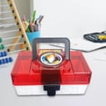 thumbnail image 1 of Caja organizadora de tarjetas Baoblaze contenedor de tarjetas coleccionable Rojo claro, 1 of 8