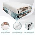 thumbnail image 4 of Queen Quilt Set 90''x96'', Vintage Flowers Lightweight Summer Bedspread Coverlet Set with 2 Pillow Shams, Teal Blue Floral Nature Butterfly Breathable All Season Quilt Bedding for Bedroom/Guest Room, 4 of 9