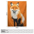thumbnail image 4 of Nawypu  Fox Blanket, Cute Fox Flannel Throw Blanket, Soft Plush Fox Gifts for Girls Boys, Kids Funny Birthday Ideas, White Orange,, 4 of 6