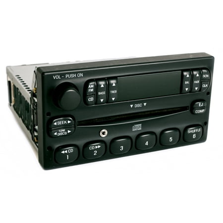 Nissan Auxiliary Input - Ford Mercury 1998-04 AM FM CD Player w Auxiliary 3.5mm iPod Input XL5F-18C815-AA - Refurbished