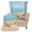 Beach Starfish Print, variant on Chririnla 2 Piece Stain Resistant Single-Seat Wingback Armchair Covers, American Flag Eagle Pattern Spandex Stretch Wingback Chair Covers for Living Room Home