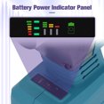 thumbnail image 4 of Portable Concrete Vibrator Motor, ABS Shell Remaining Power Monitoring 3200r/min No Load Speed Cordless Concrete Vibrator 18V 800W Wide Application  for Floor, 4 of 7
