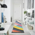 thumbnail image 4 of Yayeee Runner Rug for Bedroom 2'x6' Machine Washable Hallway Non Slip Mat, Color Striped, 4 of 8