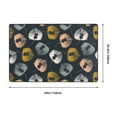 thumbnail image 2 of Shaggy Area Rug, abstract leaves Rugs for Living Room Bedroom Non Slip Door Mat Indoor Carpet Machine Washable Nursery Home Decor Floor Mats for Entryway 60x39in, 2 of 5
