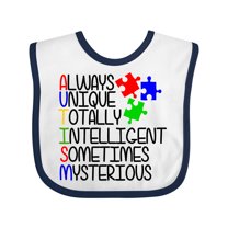 Inktastic Autism Awareness Acronym Boys or Girls Baby Bib