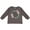 Charcoal, variant on Inktastic Though She Be But Little She is Fierce with Flower Circle Illustration Girls Long Sleeve Toddler T-Shirt
