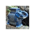 thumbnail image 1 of Taburete International Caravan de porcelana con elefante grande, color azul, 1 of 1