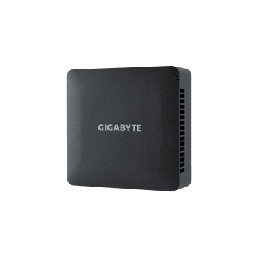 GIGABYTE GB-BRI5H-1335 , with 13th Gen Intel Core i5-1335U Processor,  4 x 4K Module - 2 x HDMI 2.1 and 2 x USB Type C with DP alt modeBlack Mini-PC Tall Barebone- US cord