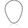 thumbnail image 3 of 14K Solid White Gold 6mm Black Round Akoya Saltwater Cultured Pearl Necklace Chain, 3 of 4