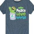 thumbnail image 3 of Sesame Street - Peace Love Recycle - Toddler and Youth Short Sleeve Graphic T-Shirt, 3 of 5
