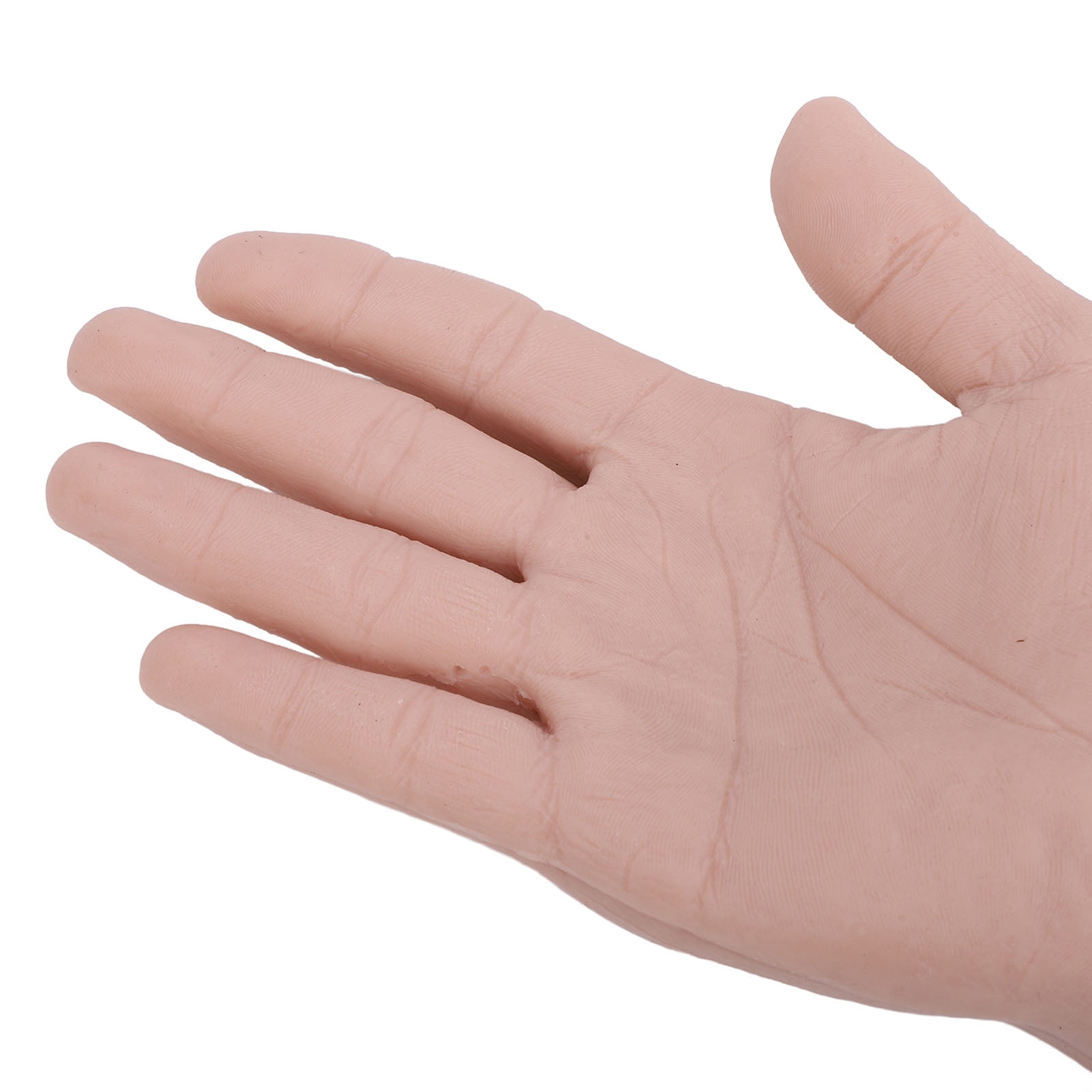 YAHHU Realistic Silicone Mannequin Training Hand for Nail Art Practice & Halloween Props, Flexible Bendable Right Hand Model, 7.87 inches / 20 cm